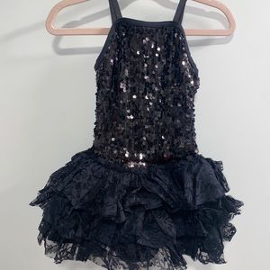 Weissman “material girl” black dress
